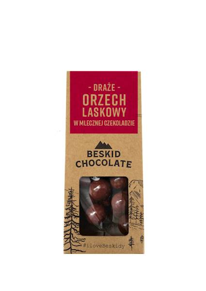ORZECHY LASKOWE W MLECZNEJ CZEKOLADZIE 50 G BESKID CHOCOLATE