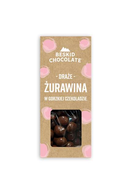 ŻURAWINA W GORZKIEJ CZEKOLADZIE 50 G BESKID CHOCOLATE
