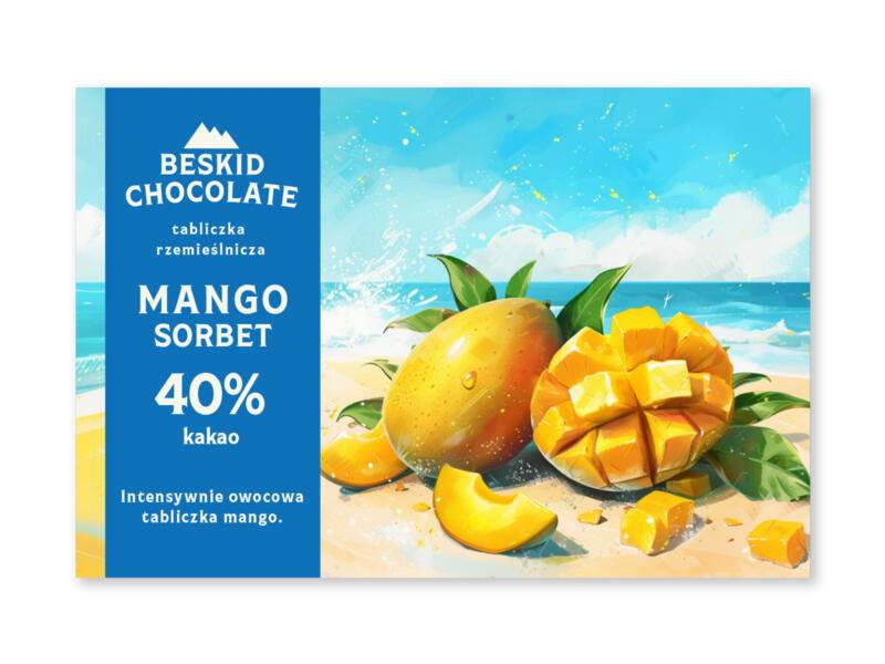 CZEKOLADA MANGO SORBET 70G BESKID CHOCOLATE