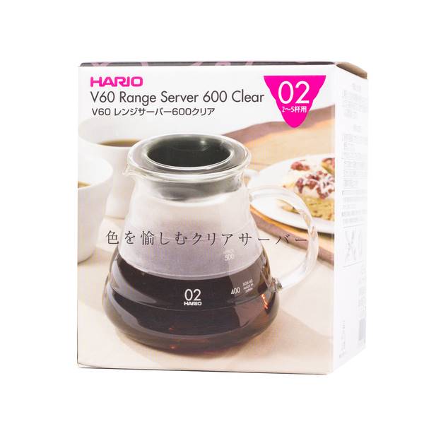 DZBANEK RANGE SERVER V60-02 MICROWAVE 600ML HARIO