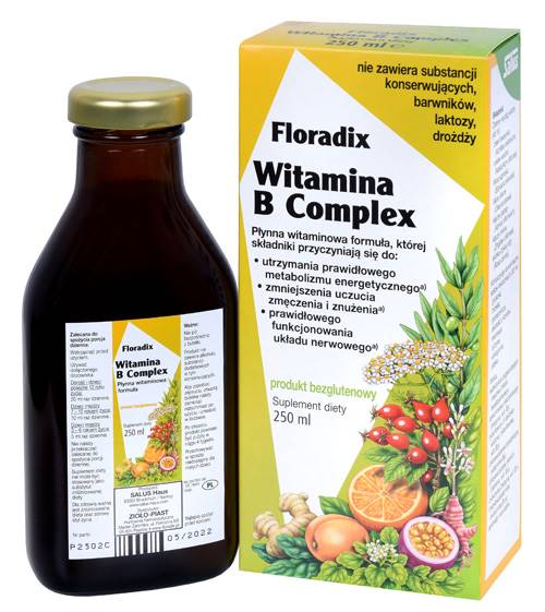 WITAMINA B COMPLEX W PŁYNIE BEZGL 250 ml SALUS (FLORADIX)