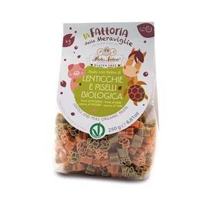 MAKARON (Z SOCZEWICY I GROSZKU) ZWIERZĘTA BEZGL BIO 250 g PASTA NATURA