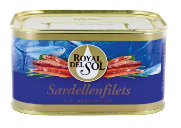 ANCHOIS - SARDELA FILET W OLEJ SŁON 600G ROYAL DEL SOL