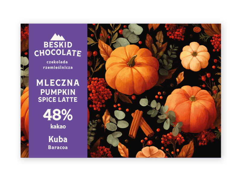 CZEKOLADA MLECZNA 48% PUMPKIN SPICE LATTE 70 G BESKID CHOCOLATE
