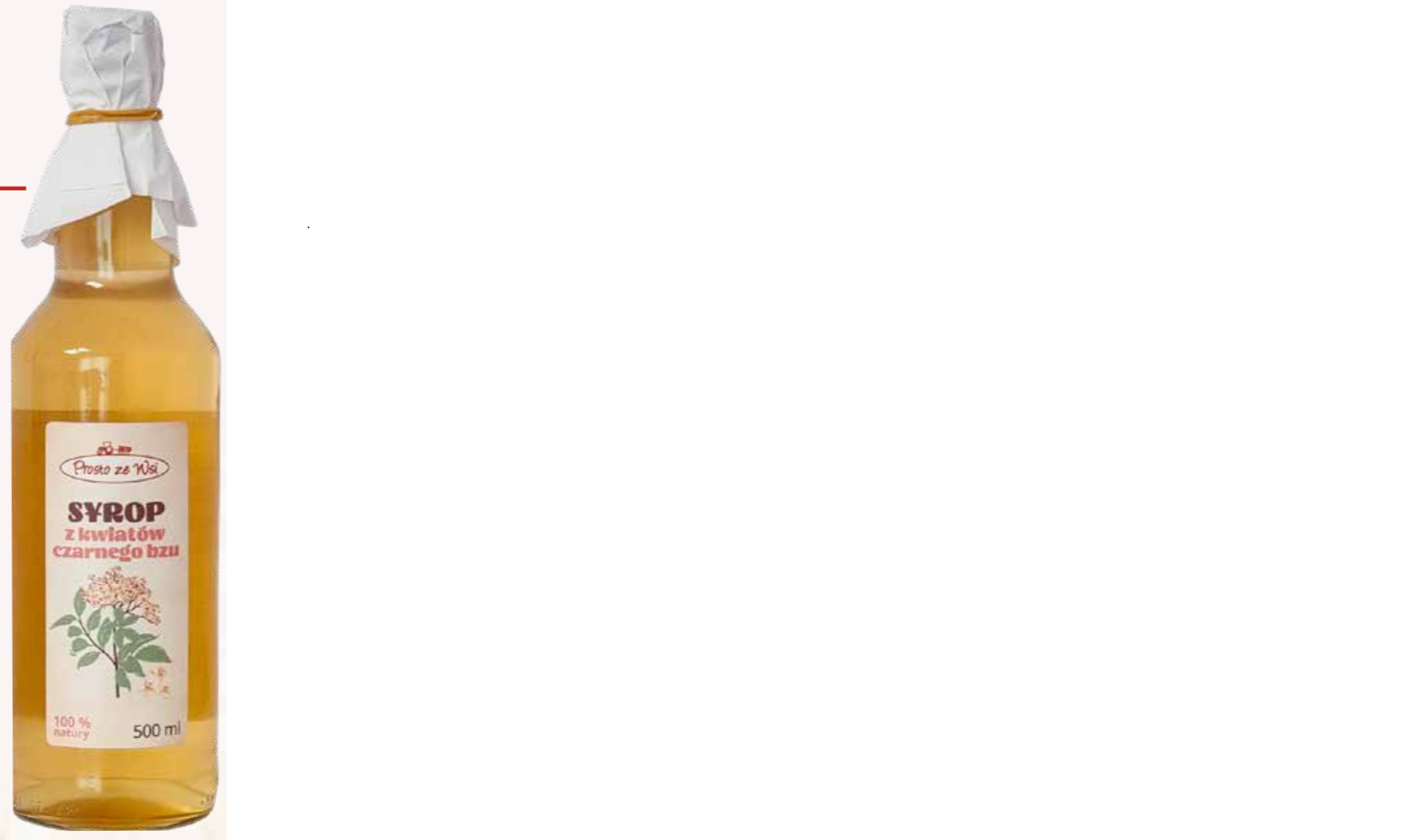 SYROP Z KWIATU BZU 500 ML PROSTO ZE WSI