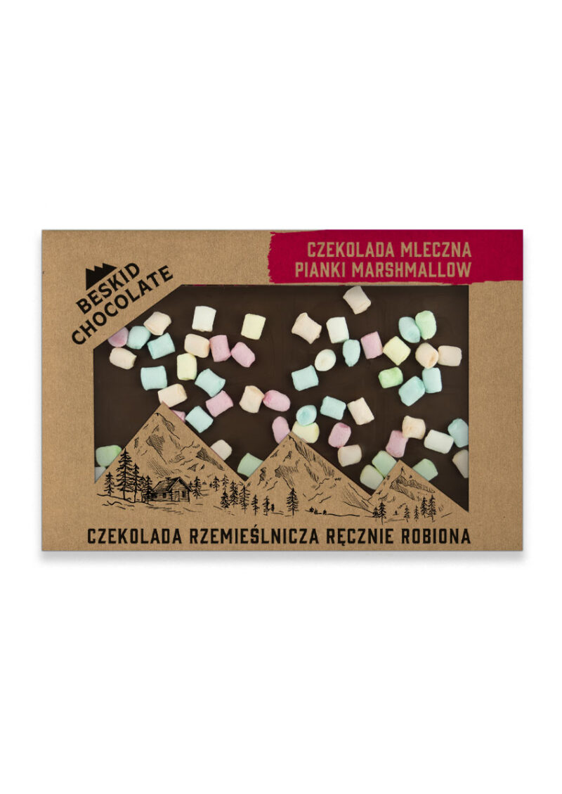 CZEKOLADA MLECZNA Z PIANKAMI MARSHMALLOW 75G BESKID CHOCOLATE