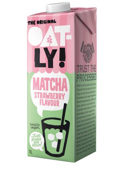 NAPÓJ OWSIANY MATCHA TRUSKAWKA 1L OATLY