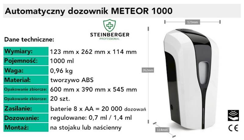 Dozownik Steinberger Meteor 1000 bezdotykowy