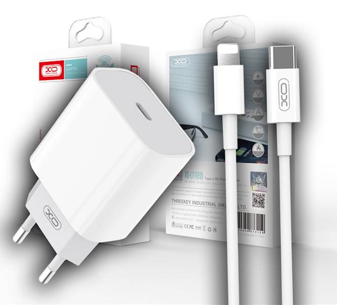 XO ładowarka sieciowa L77 + kabel Iphone
