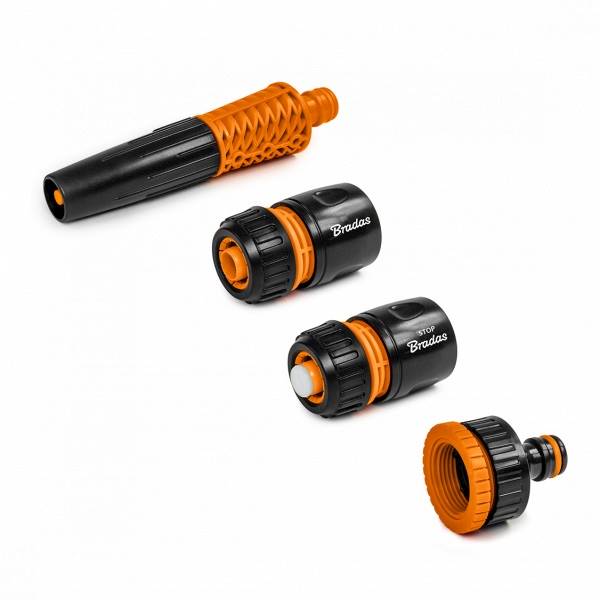 2w1 Czarny WĄŻ OGRODOWY 1/2" 30m 4 WAR+ZEST BRADAS