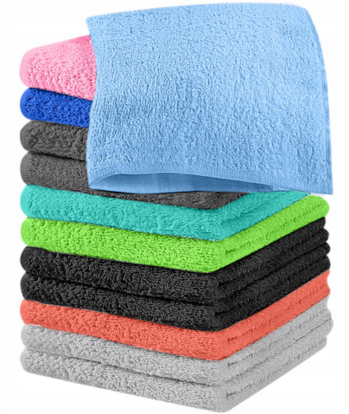 12x KOMPLET Z FROTTE BAWEŁNA 30x30cm