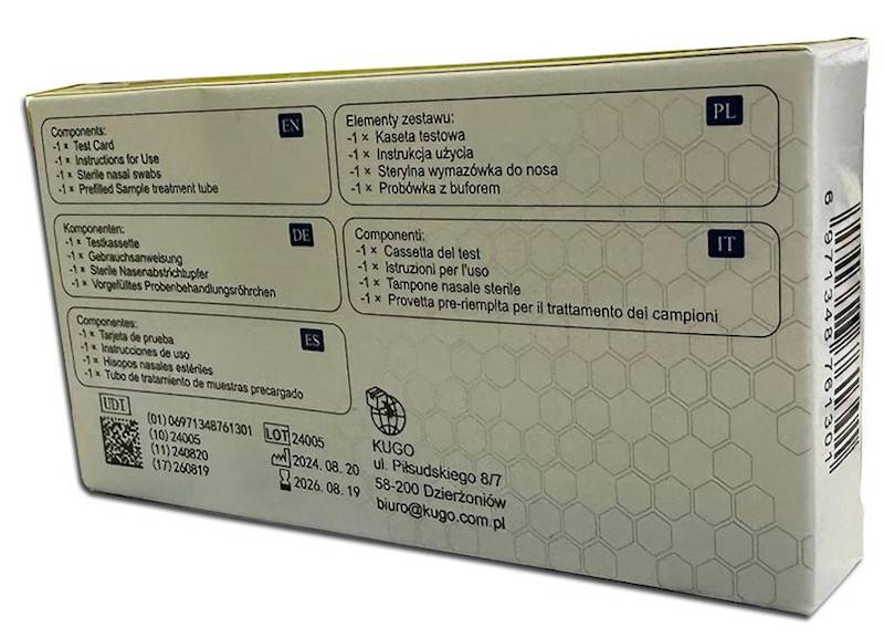 6x TEST FLUORECARE RSV + COVID + grypa A/B