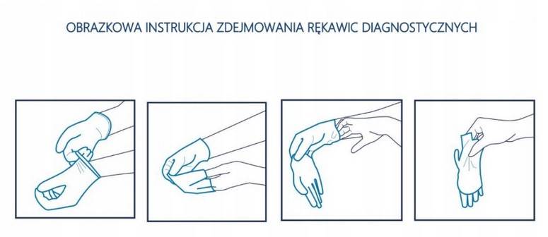 100SZT Zarys RĘKAWICZKI BLUE NIEBIESKIE L NITRYLOW