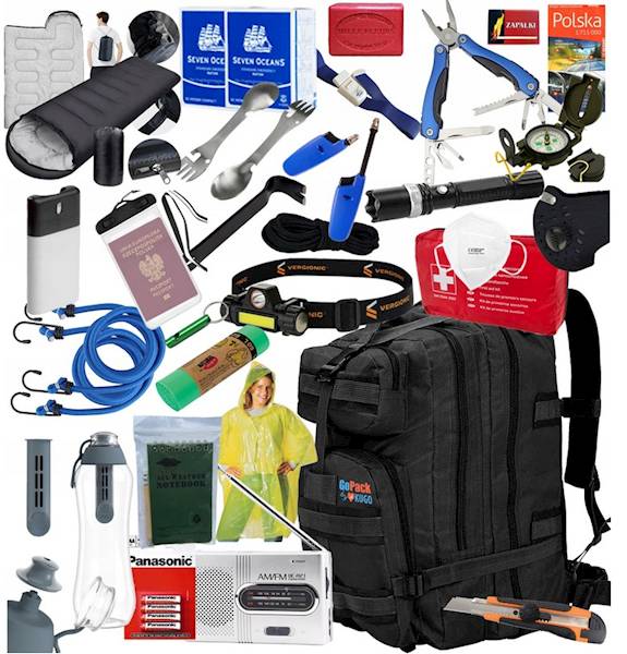Plecak ewakuacyjny RCB  GOPACK 90w1 z wyposażeniem