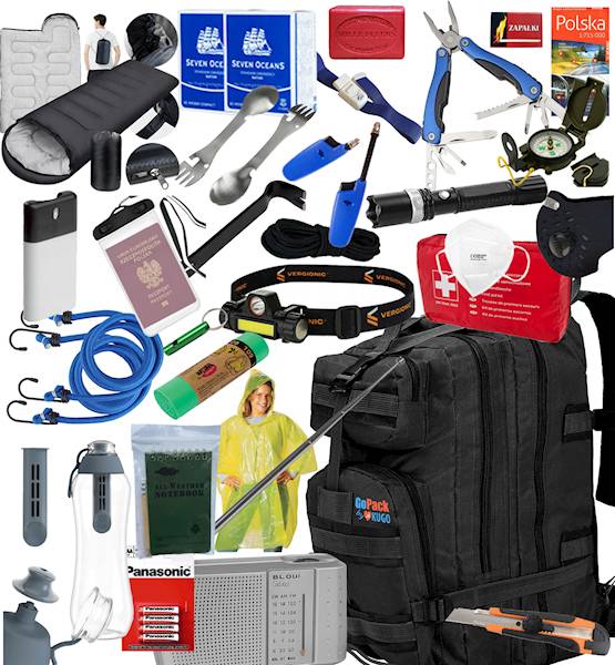 Plecak ewakuacyjny RCB  GOPACK 90w1 z wyposażeniem