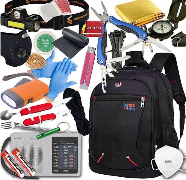 Plecak ewakuacyjny GOPACK XX RCB 20w1  czarny 30L