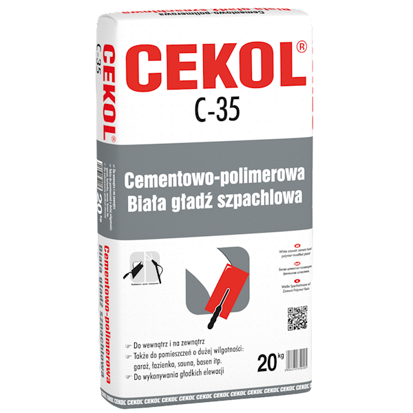 CEKOL C-35-20 20kg Cement.-polimerowa gładź 54/pal