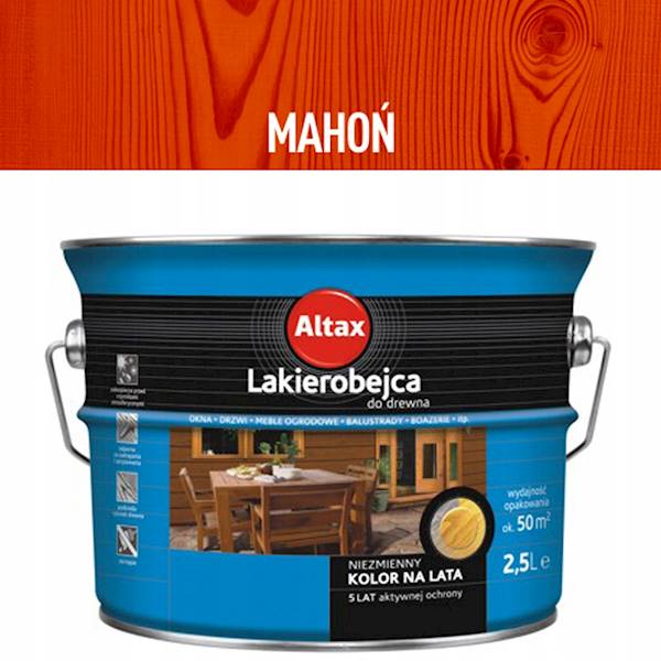 ALTAX Lakierobejca do drewna mahoń 2,5l