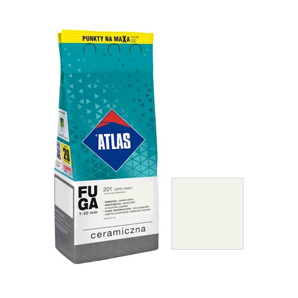 AT FUGA CERAMICZNA  001  BIAŁA 1-20 mm 2 KG 