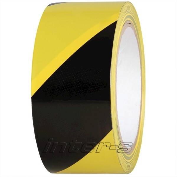 MOT Taśma ostrzeg. klejąca żółto/czarna 48mm/25m