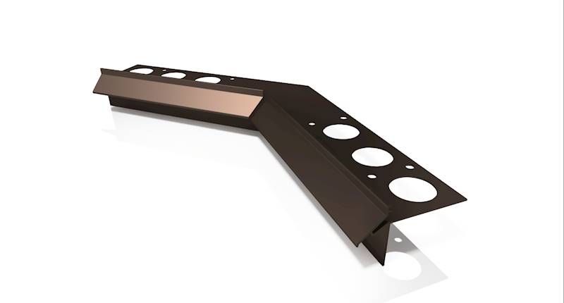 PROFPLAST  NAROŻNIK  WEWNĘTRZNY 135  H60 RAL 8019 