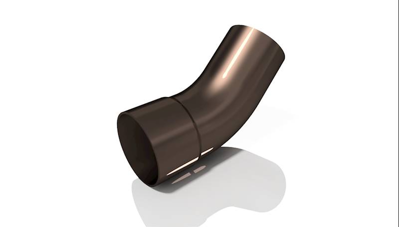 PROFPLAST  KOLANKO RURY SPUSTOWEJ 32  RAL 8019