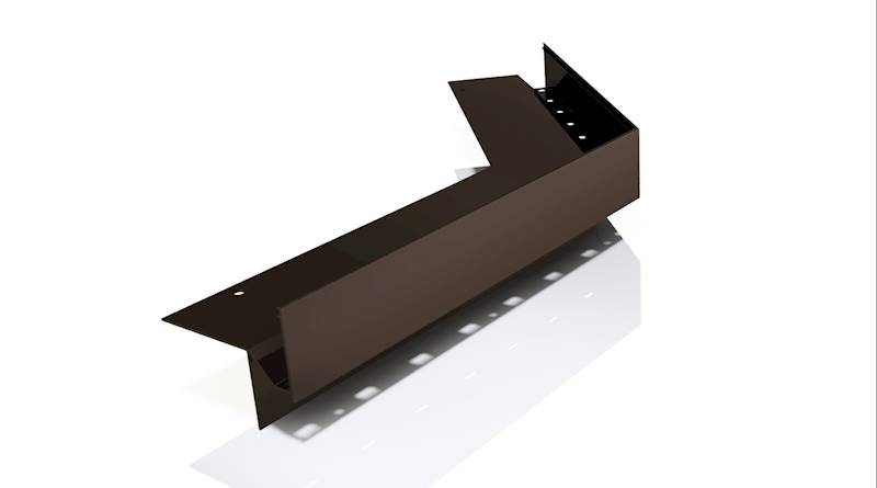 PROFPLAST  NAROŻNIK 135  W60 RAL 7024 1013240014