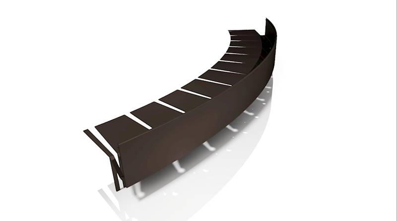 PROFPLAST  PROFIL W60 ŁUKOWY RAL8019