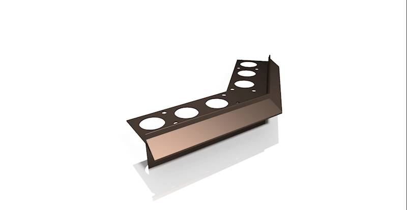 PROFPLAST NAROŻNIK ZEWNĘTRZNY  135 H60  RAL 8019