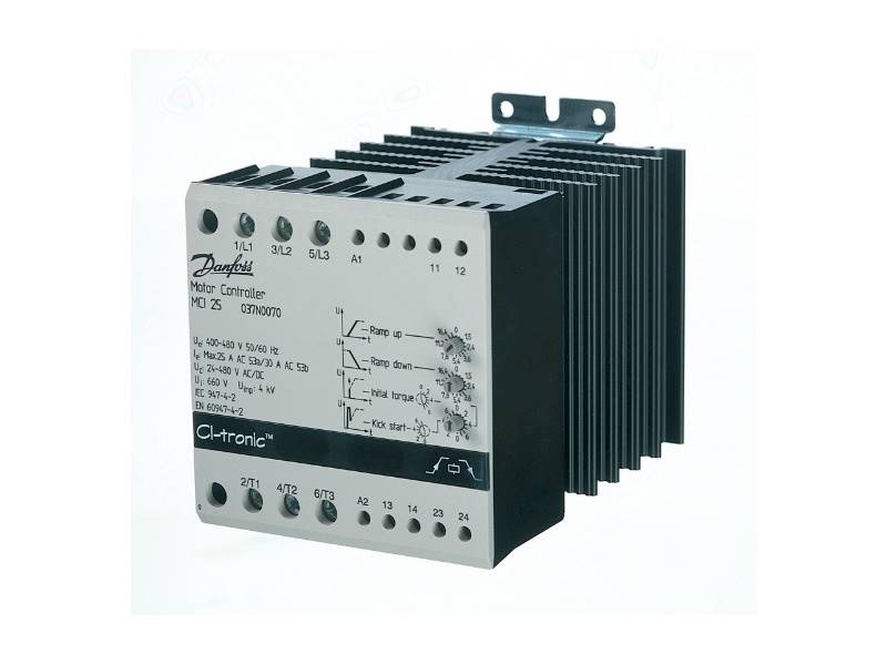 MCI 30 I-O, 380-480VAC, 30A softstart Danfoss