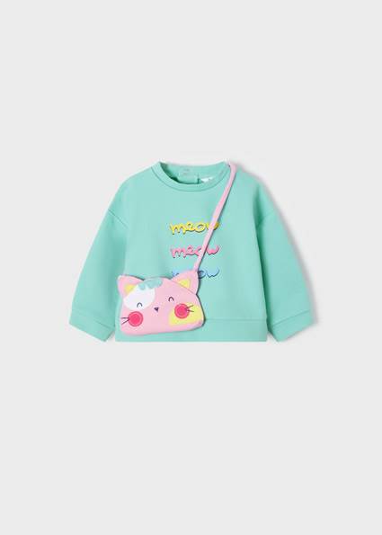 Bluza z kieszonką kotek 1492-56 74