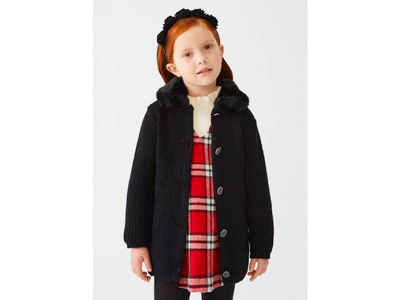 Długi sweter z kołnierzem 5823-2