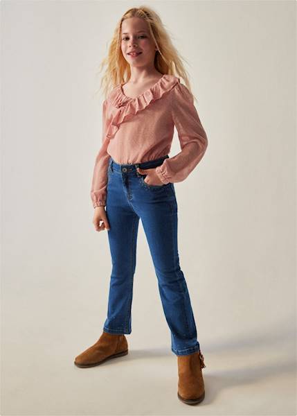 Spodnie długie jeans flared 7507-24  157