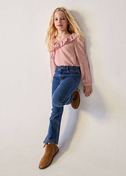 Spodnie długie jeans flared 7507-24  157