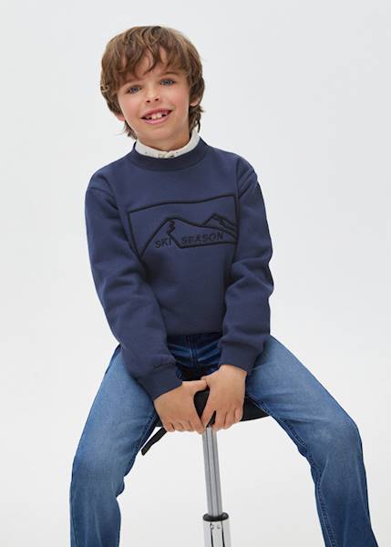 Bluza przez głowę hafty 7421-71  140