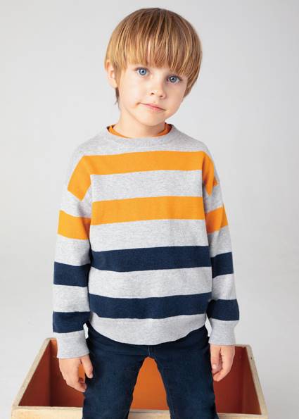 Sweter paski 4338-11  128