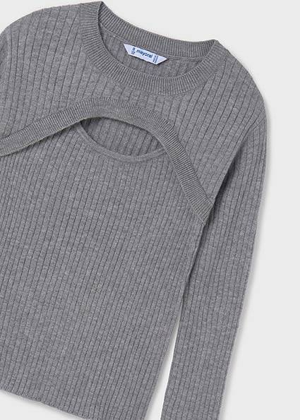Sweter ze ściągaczem cut out 7308-23 164