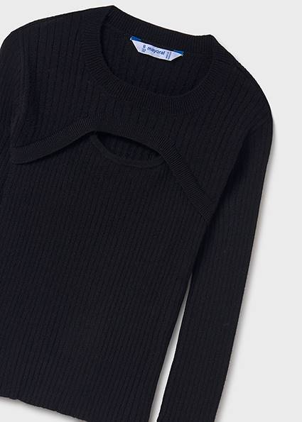 Sweter ze ściągaczem cut out 7308-25 152