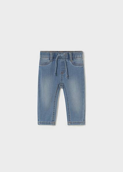 Spodnie długie jeans basic 596-41 6-9 75