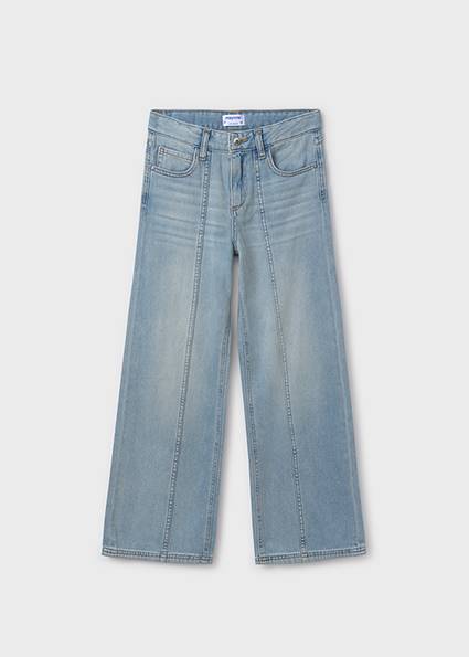 Długie spodnie jeans wide leg 6538-93 162