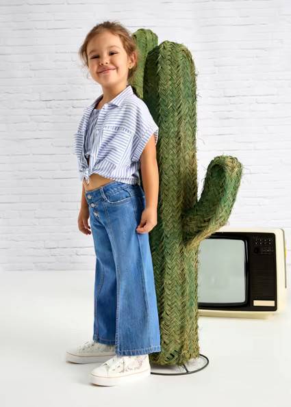 Długie spodnie denim 3558-76 122
