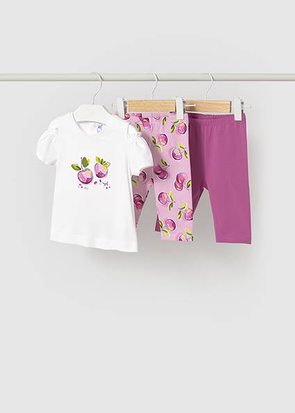 Komplet 2x krótkie legginsy 1740-43 80