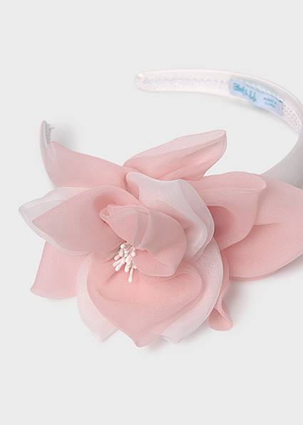 Opaska kwiat organza 5409-7 