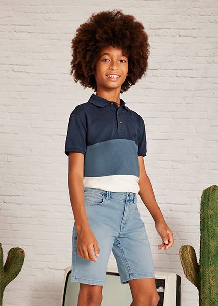 Bermuda soft denim 5 kieszeni 6203-20 140