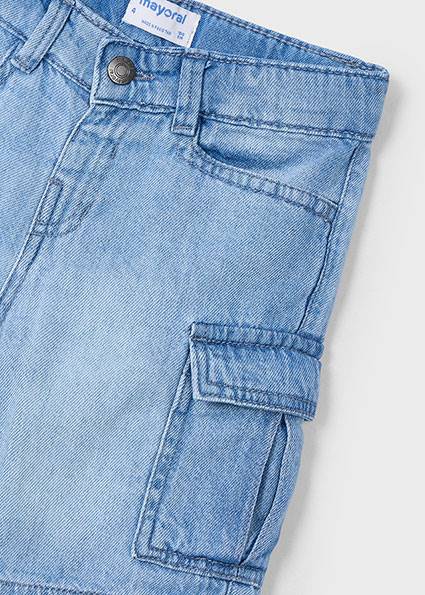 Bermudy typu cargo denim 3229-96 134