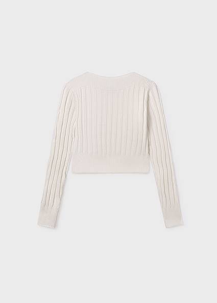 Sweter dzianina ściągaczowa 7313-79 152