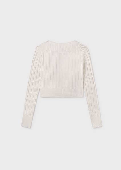 Sweter dzianina ściągaczowa 7313-79 158