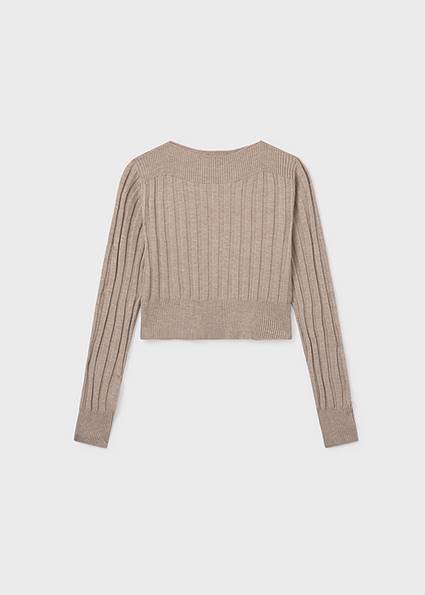 Sweter dzianina ściągaczowa 7313-80 152