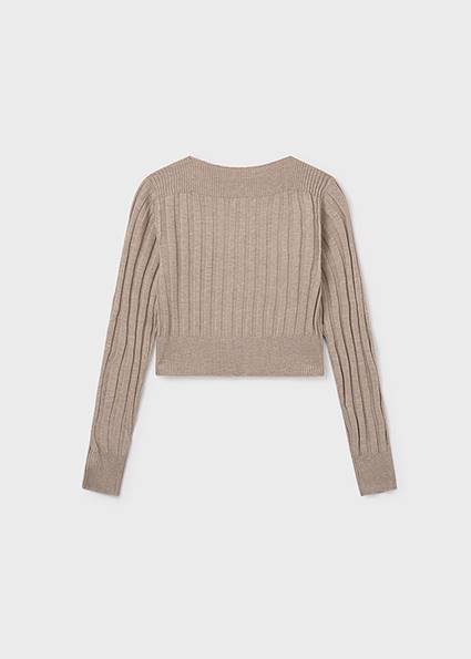 Sweter dzianina ściągaczowa 7313-80 152