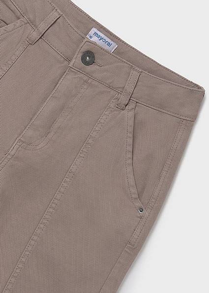 Długie spodnie serża wide leg 7580-29 158